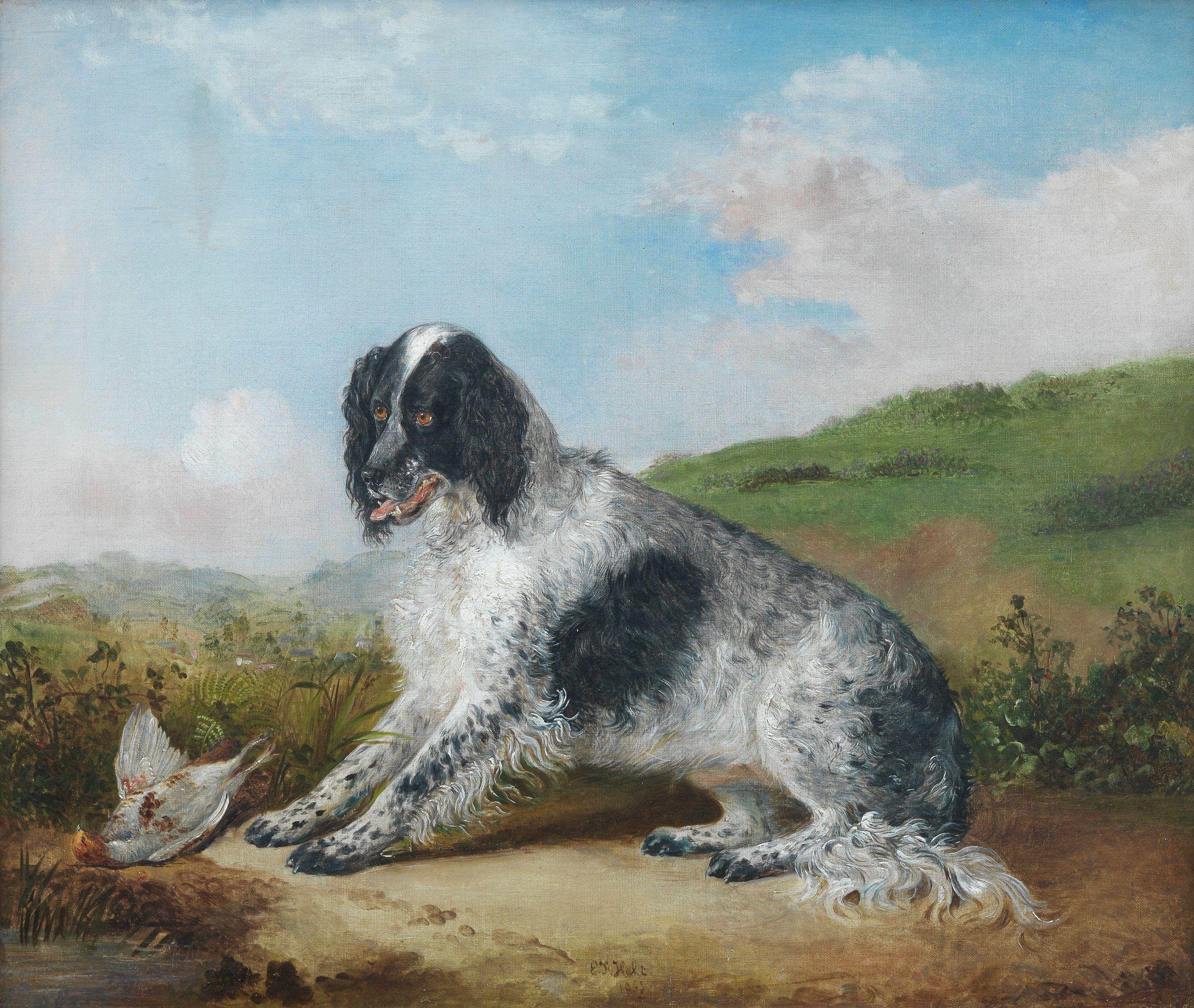 Edwin Frederick Holt - A Setter with a partridge