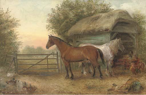 Edwin Frederick Holt - In The Farmyard