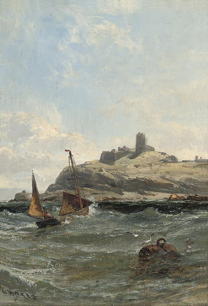 Edwin Hayes, R.H.A., R.I., R.O.I. - Vale castle, Guernsey