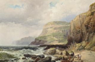 Edwin Hayes, R.H.A., R.I. - After the storm, the Irish Coast