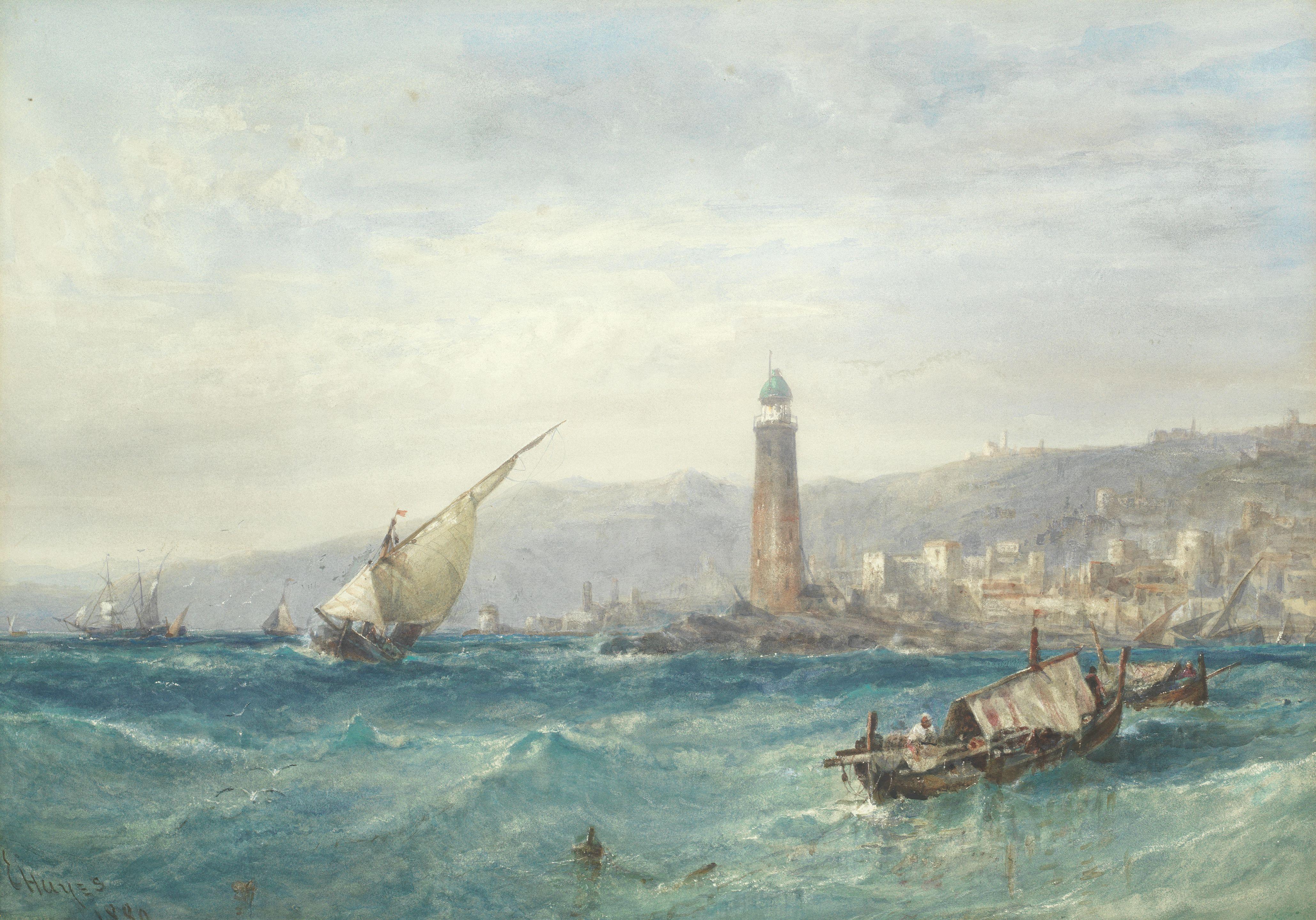 Edwin Hayes RHA, RI, ROI - Tarifa, Coast Of Spain