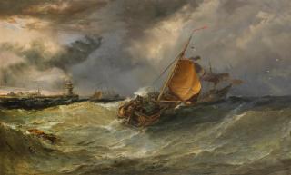 Edwin Hayes - Shipping off a lighthouse