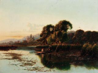 Edwin Henry Boddington - An autumn morning, Streatley-on-Thames