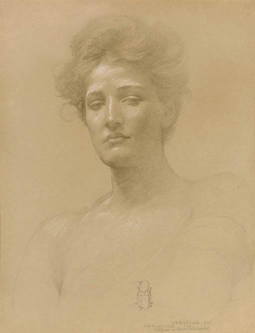 Edwin Howland Blashfield - Study Of A Head
