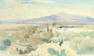 Edwin John - Provençal Landscape with Mountain