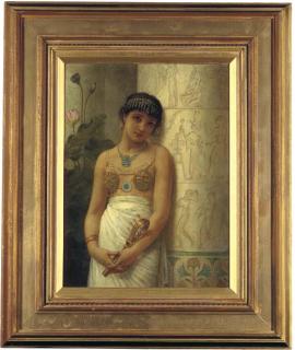 Edwin Long R.A. - An Egyptian Girl With A Sistrum