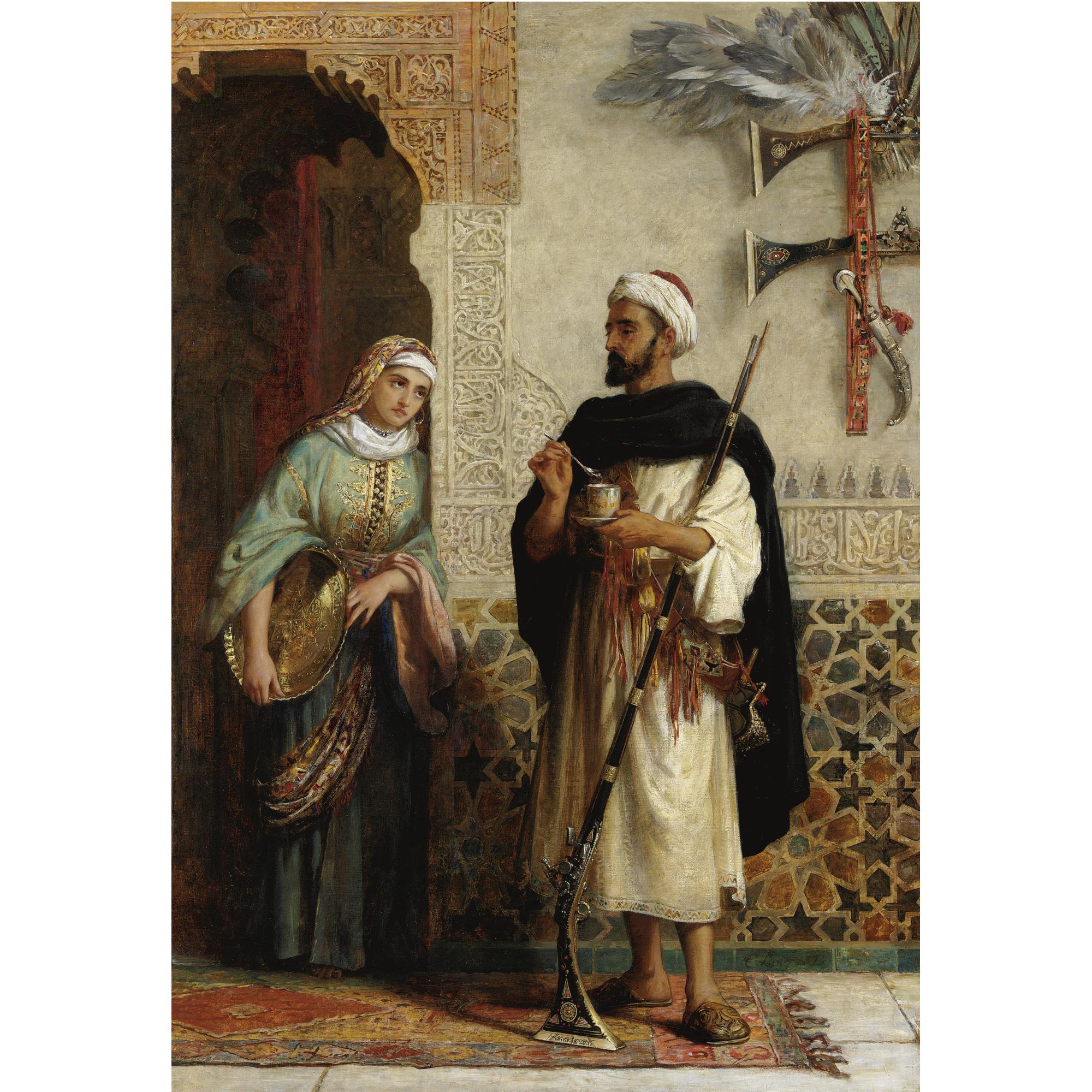 Edwin Long - British The Palace Guard