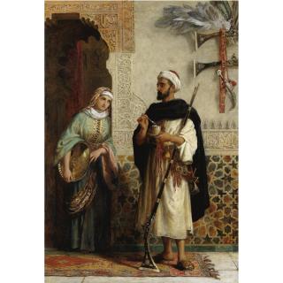 Edwin Long - British The Palace Guard