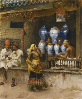 Edwin Lord Weeks - American a Perfumer\'S Shop, Bombay