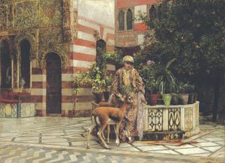 Edwin Lord Weeks - In the courtyard