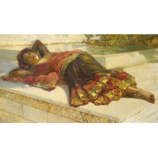 Edwin Lord Weeks - Nautch Girl Resting