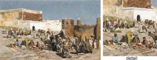 Edwin Lord Weeks - Open Market, Rabat, Morocco