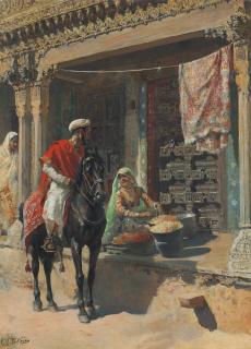 Edwin Lord Weeks - Street Vendor, Ahmedabad