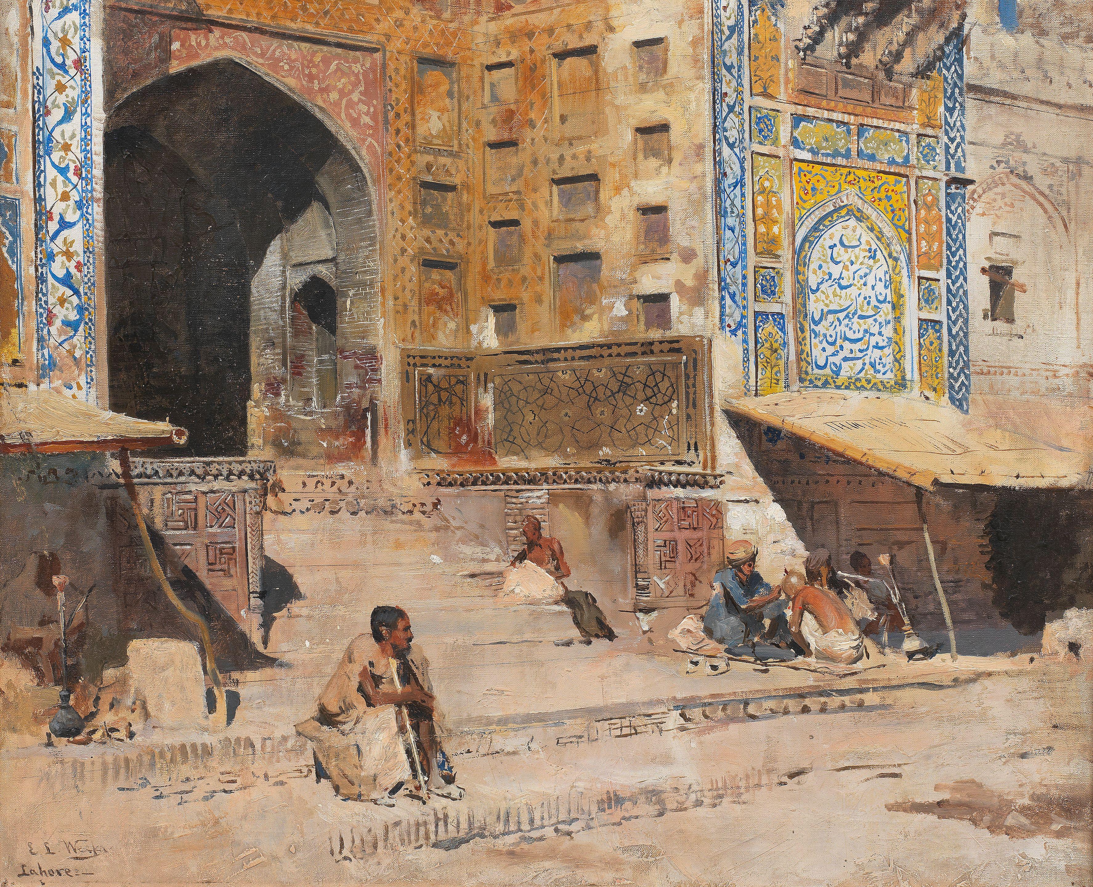Edwin Lord Weeks - The Steps of the Wazir Khan Mosque, Lahore