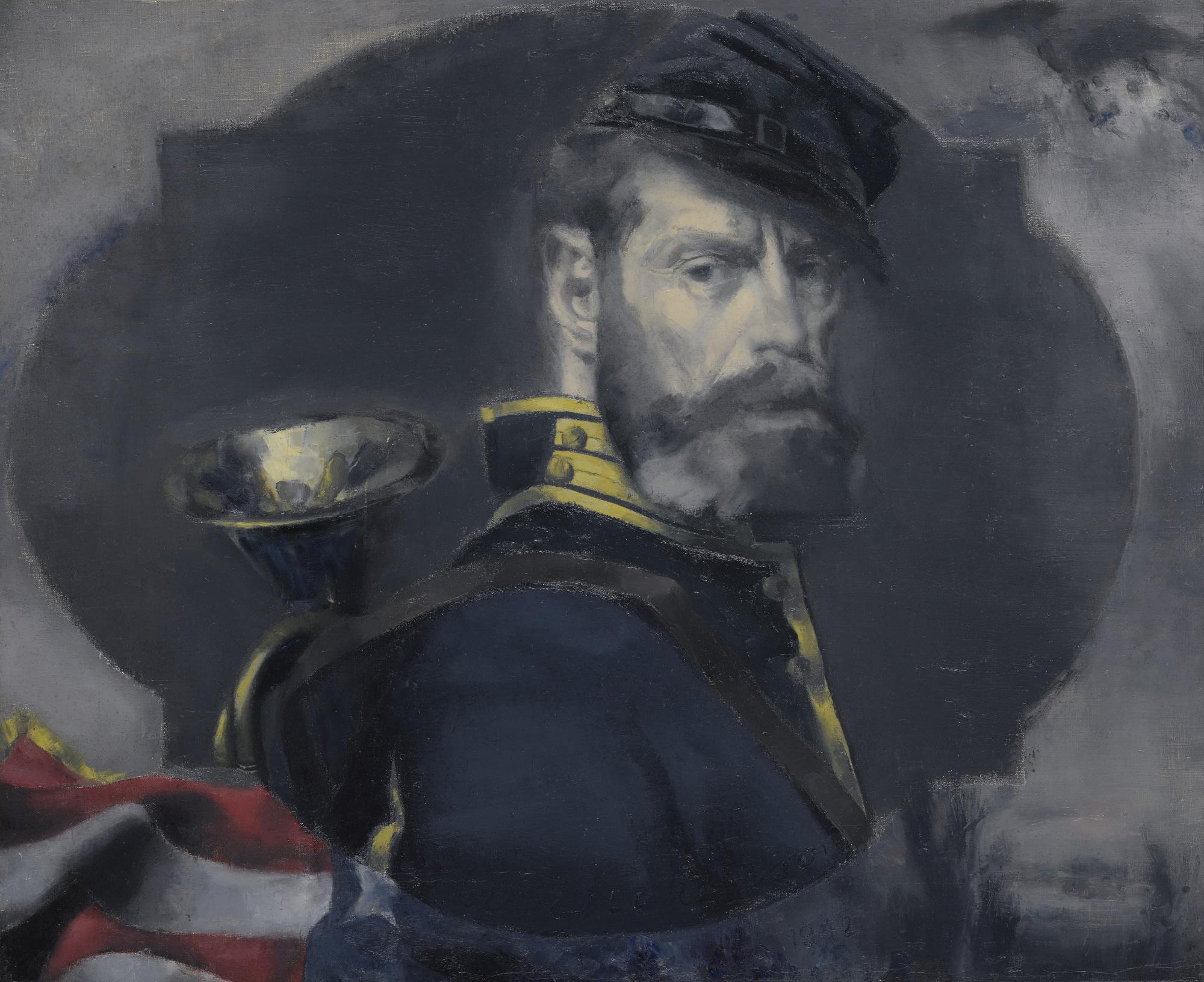 Edwin Walter Dickinson - Self Portrait In Uniform