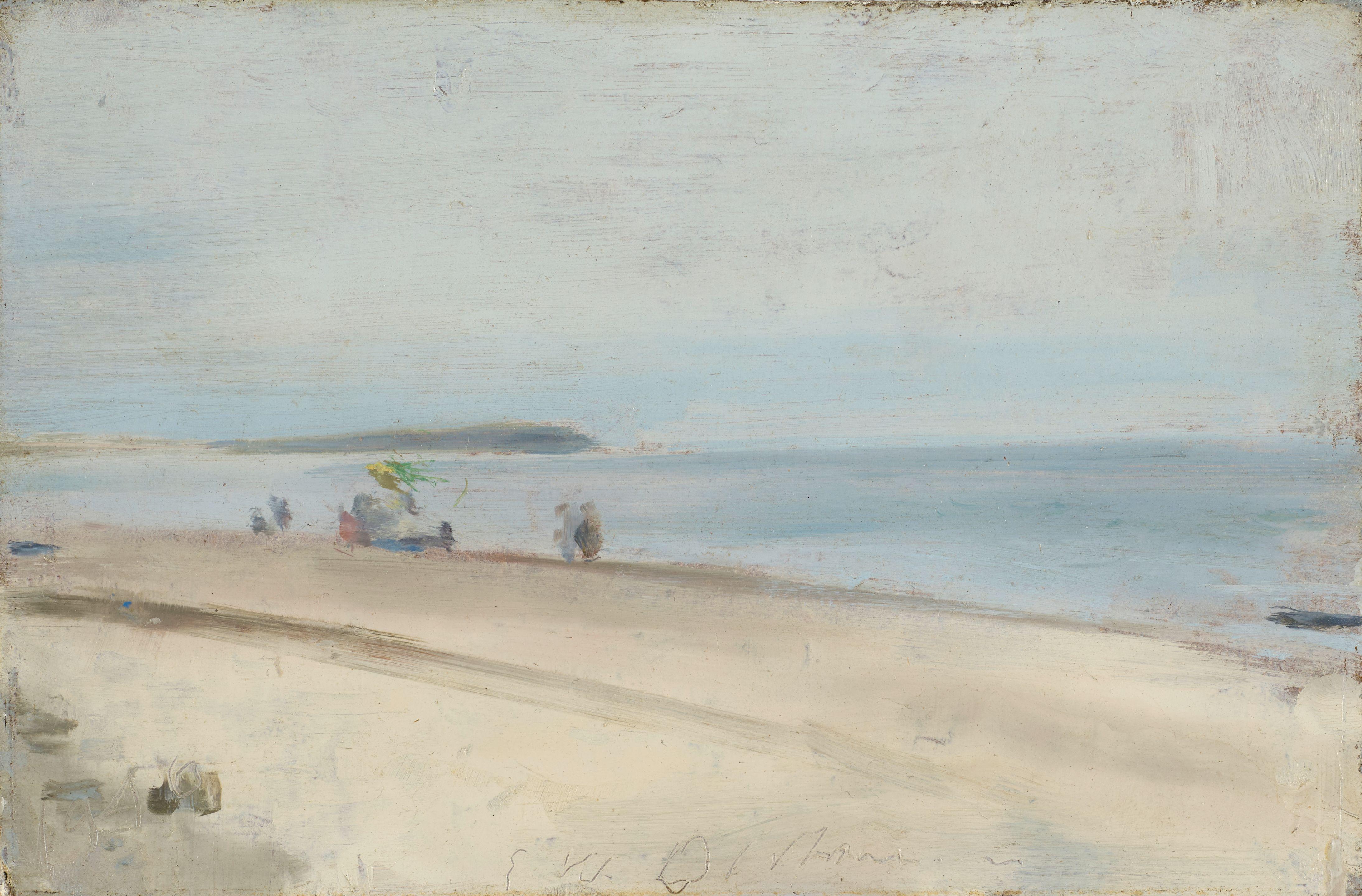 Edwin Walter Dickinson - Small Beach View 5 5/16 x 8 in. (13.5 x 20.3 cm.)