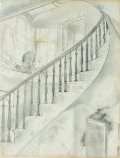 Edwin Walter Dickinson - Staircase, The Manse at Ulysses