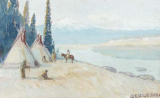 Edwin Willard Deming - Indian Encampment