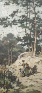 Edzard Koning - Gathering wood in the forest