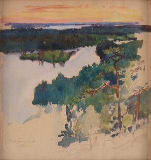 Eero Järnefelt - Lake Pielinen; View from Koli