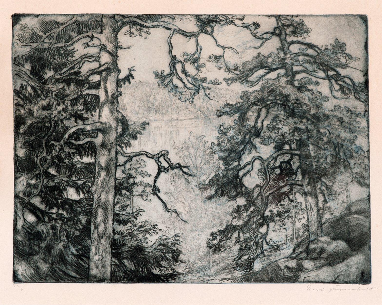 Eero Järnefelt - Pine Trees By The Shore.