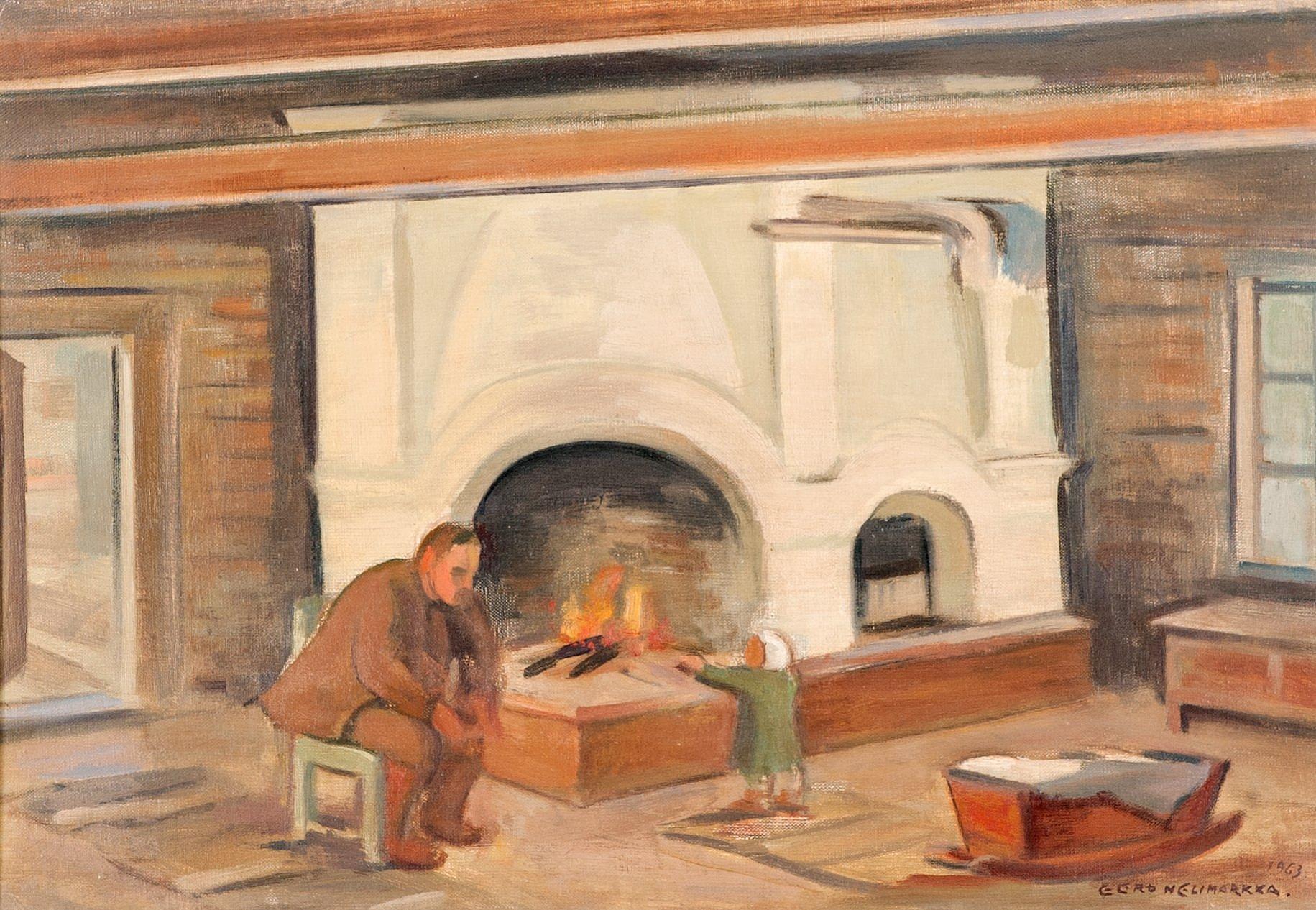 Eero Nelimarkka - Cottage Interior.