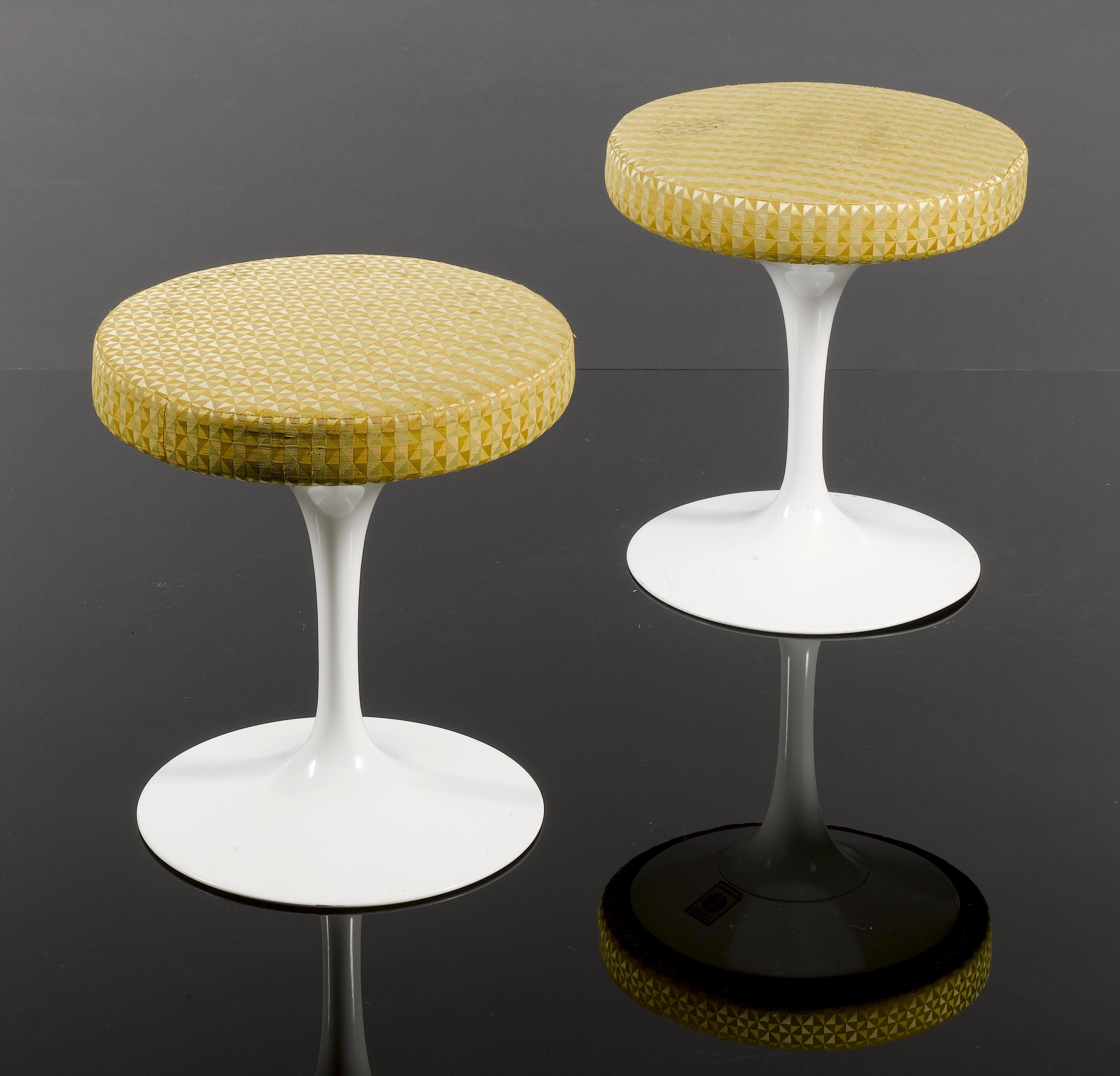 Eero Saarinen - Pair Of `Tulip\' Stools From The `Pedestal\' Collection