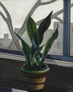 Efa Prudence Heward - Still Life Of A Plant On A Window Sill