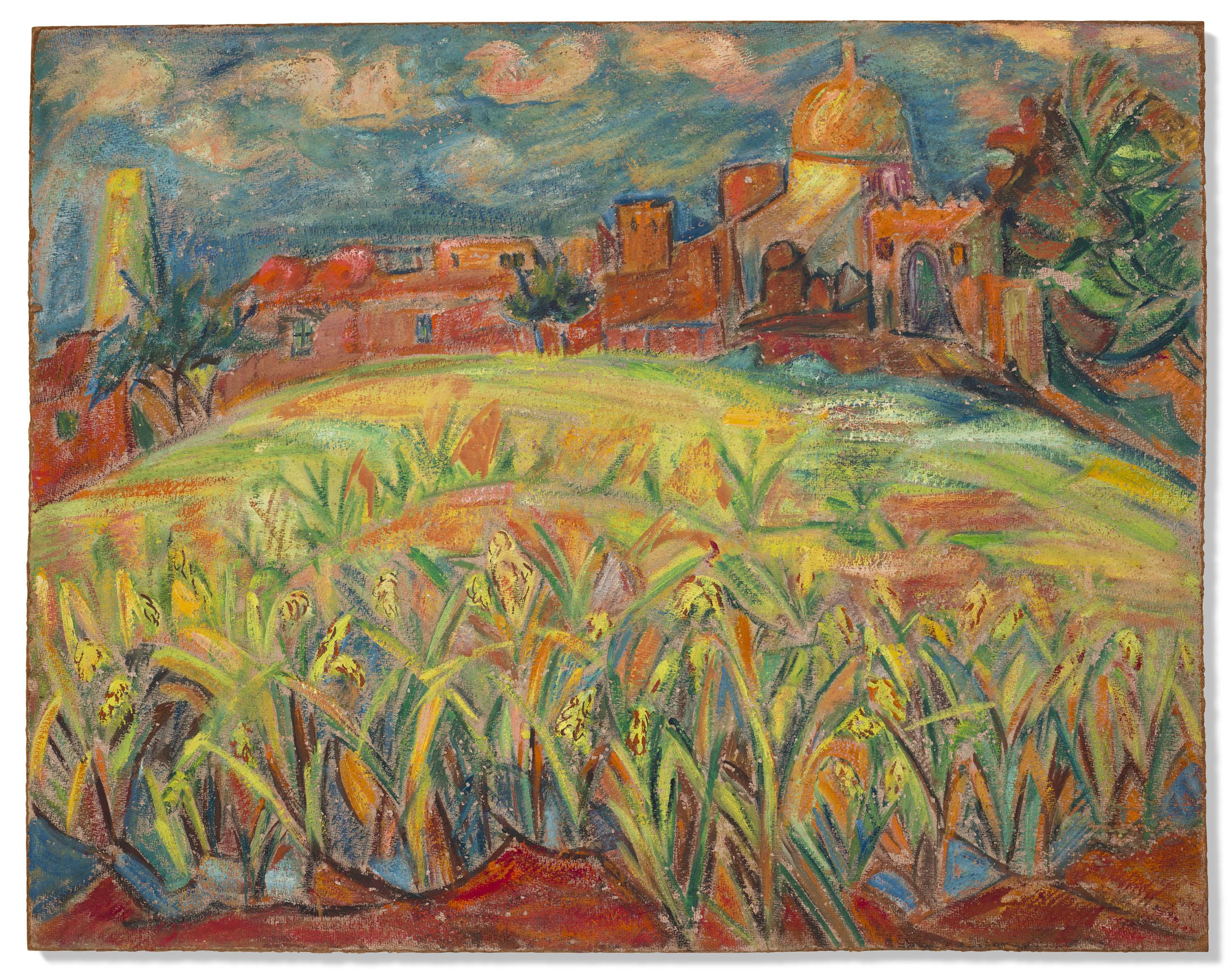 Effat Naghi - Paysage À Abu Homos