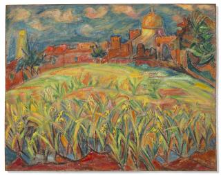 Effat Naghi - Paysage À Abu Homos