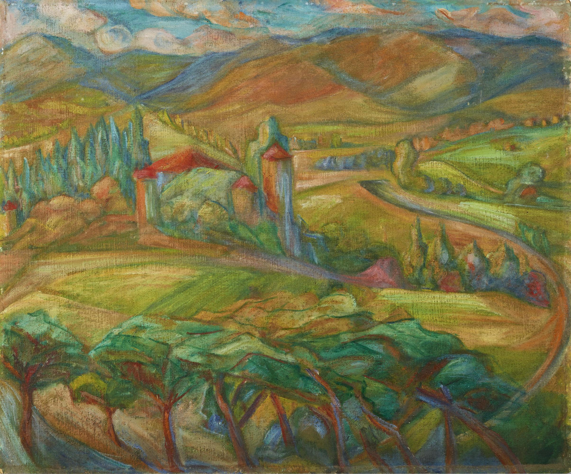 Effat Naghi - Paysage En Italie