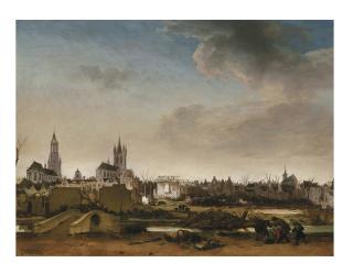 Egbert Lievensz. Van Der Poel - A view of Delft after the explosion of 1654