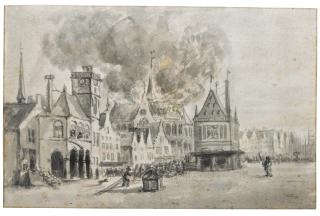 Egbert Lievensz. Van Der Poel - The Fire In The Nieuwe Kerk, Amsterdam, In 1645