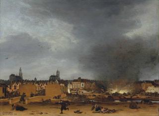 Egbert Van Der Poel - A View Of Delft With The Explosion Of 1654
