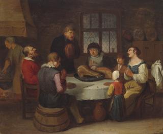 Egbert Van Heemskerck I - Prayer before the meal