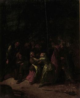 Egbert Van Heemskerck II - Boors fighting in a barn