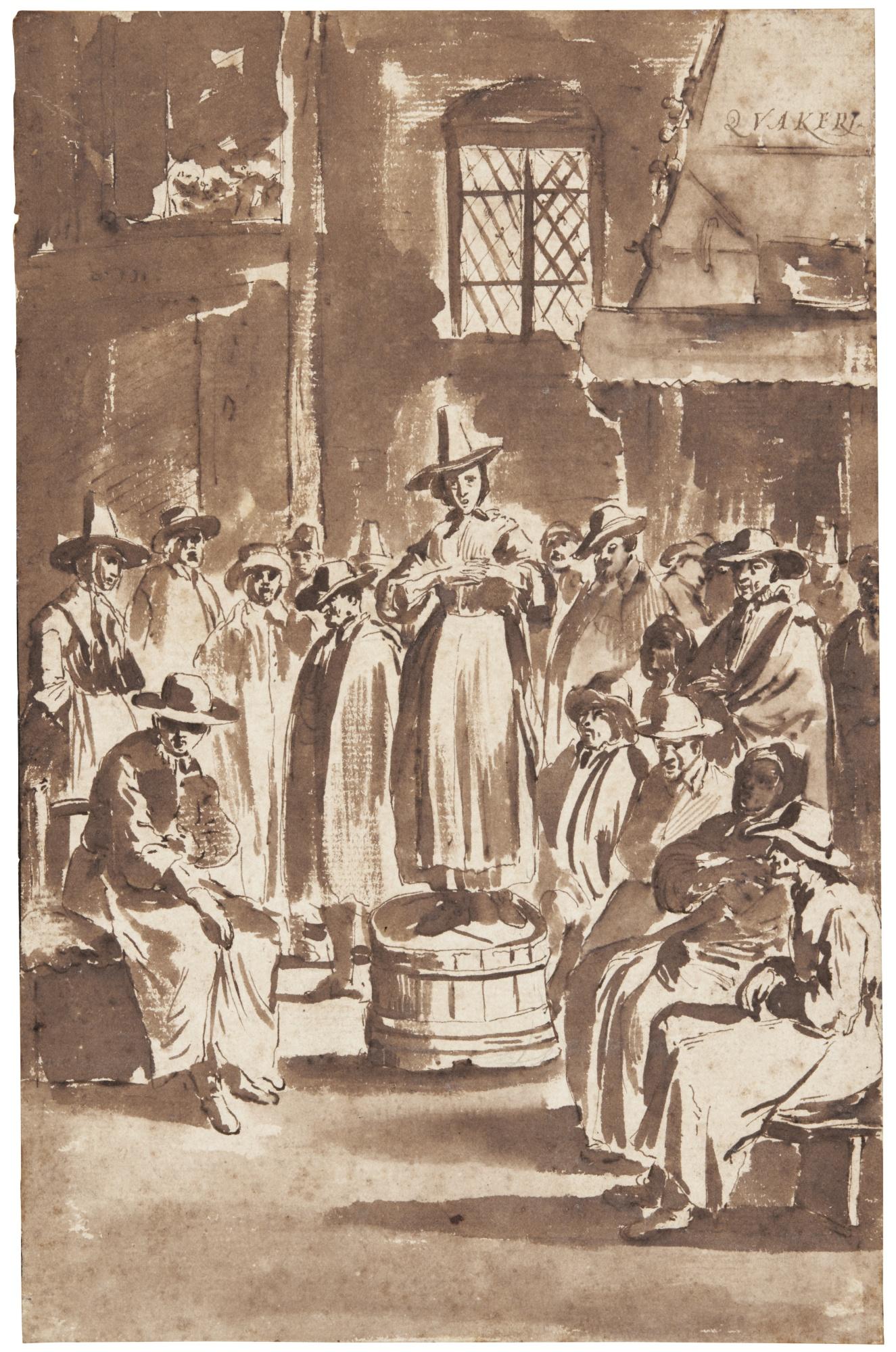 Egbert Van Heemskerck The Elder - A Quakers\' Meeting