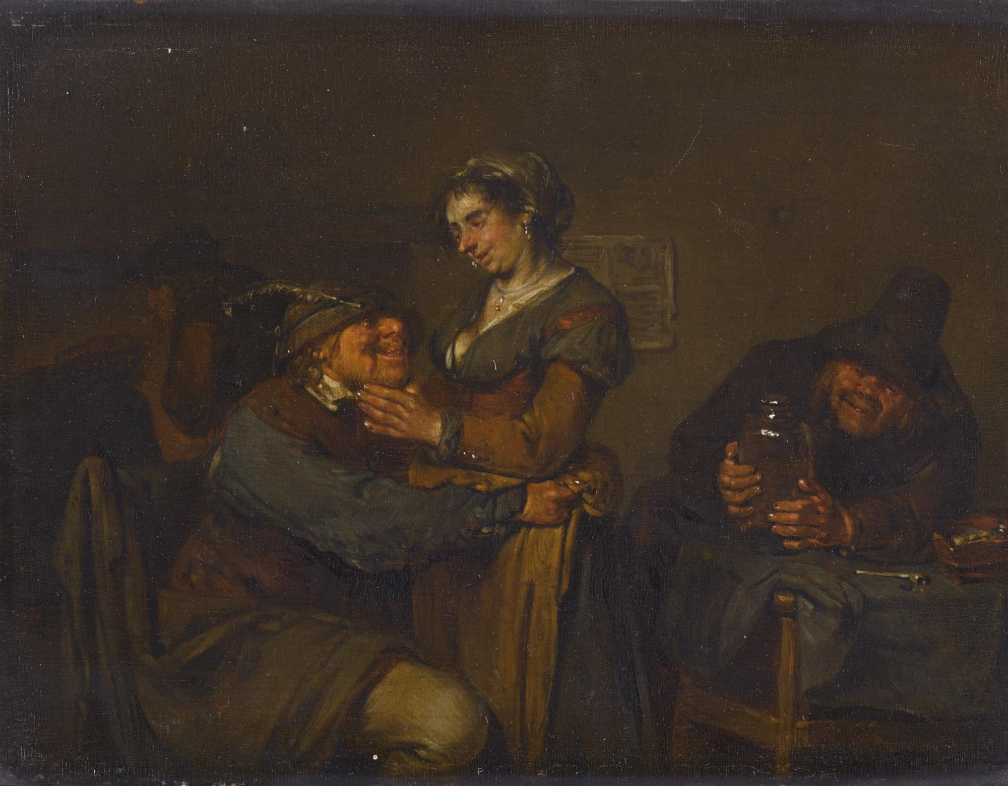 Egbert Van Heemskerck The Younger - An Amorous Couple In An Inn