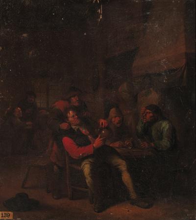Egbert Van Heemskerk II - Peasants carousing in an inn