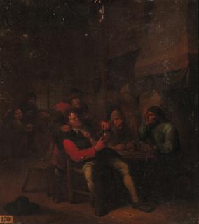 Egbert Van Heemskerk II - Peasants carousing in an inn