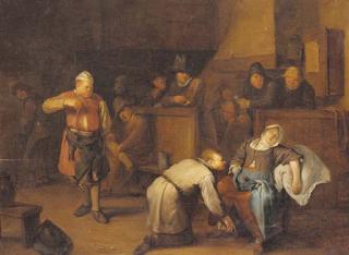 Egbert Van Heemskerk - A tavern interior