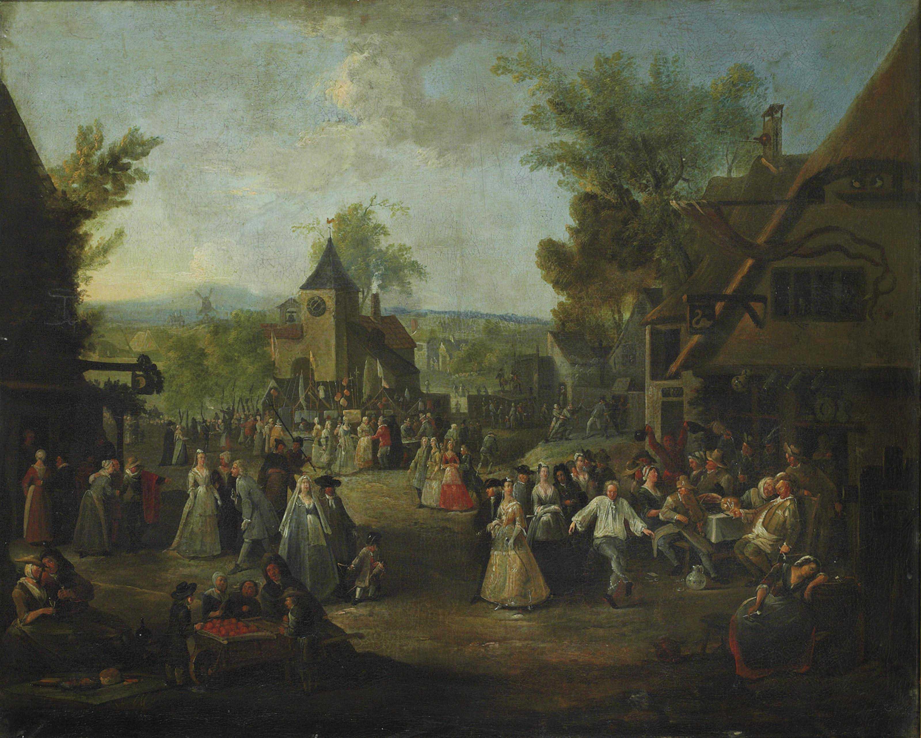 Egbert van Heemskerk - A town kermesse