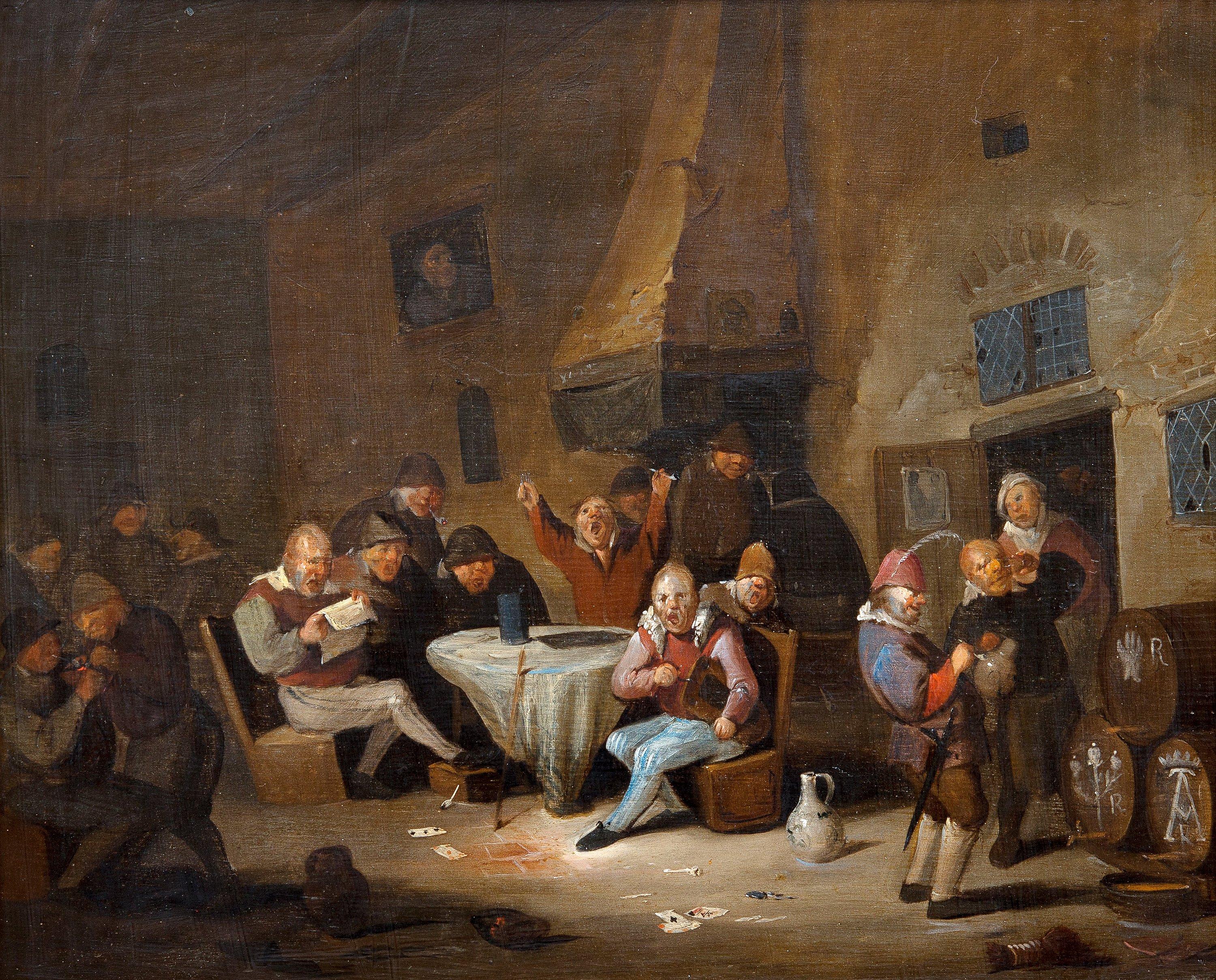 Egbert van Heemskerk - Scen From The Tavern.