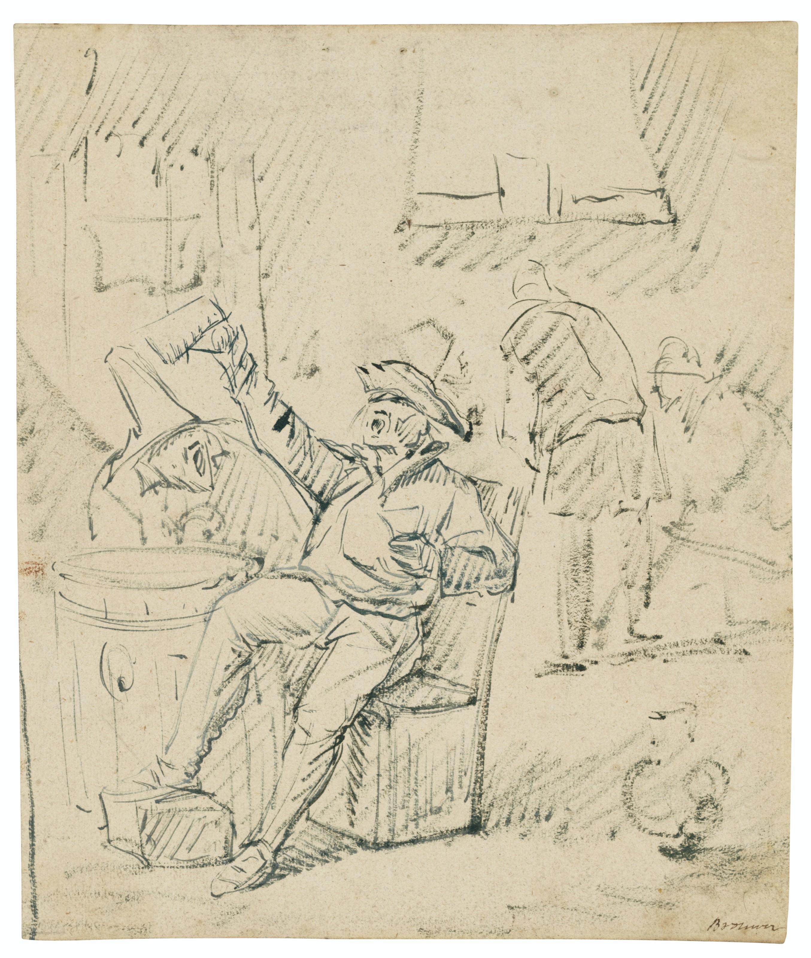 Egbert Van Heermskerck - A tavern scene