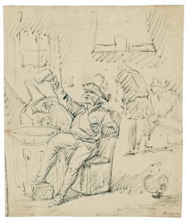 Egbert Van Heermskerck - A tavern scene