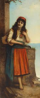 Egisto Ferroni - A beauty with a guitar