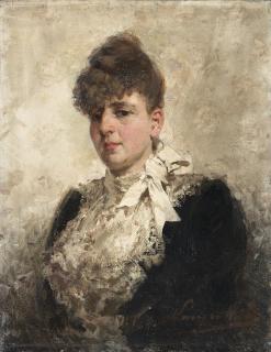Egisto Lancerotto - Ritratto di gentildonna