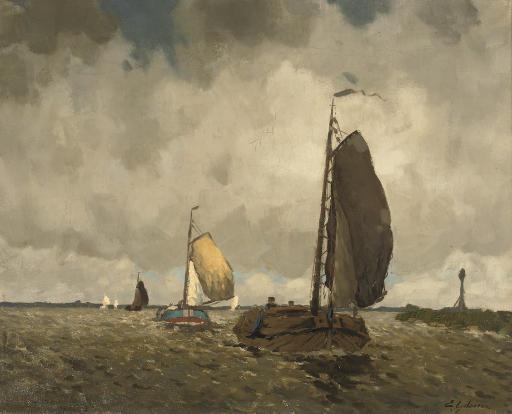 Egnatius Ydema - Buiige dag, Sneekermeer: sailing on the Sneekermeer