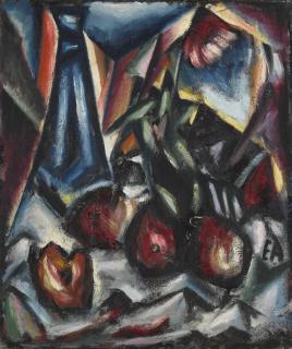 Egon Adler - Czech still Life With Apples