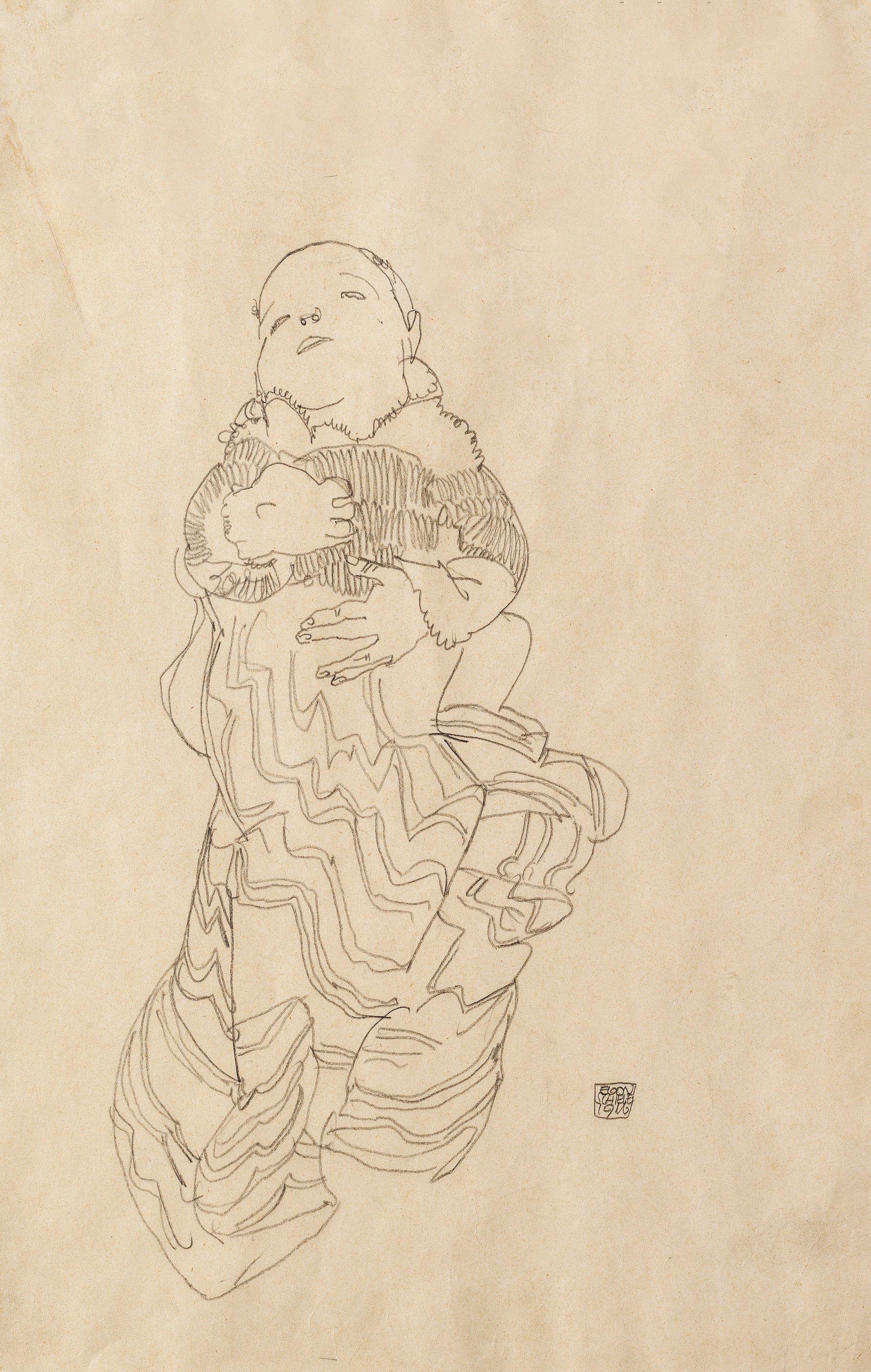 Egon Schiele - Baby im Steckkissen (Anton Peschka, Jr)